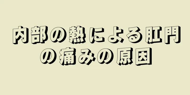 内部の熱による肛門の痛みの原因