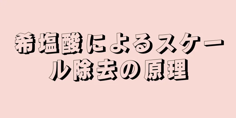 希塩酸によるスケール除去の原理