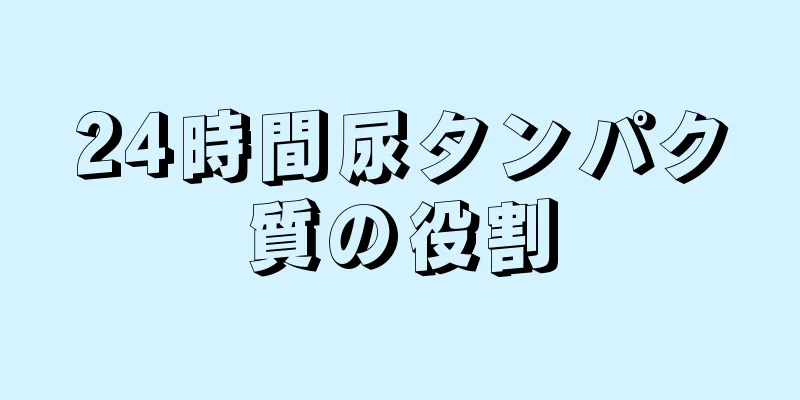 24時間尿タンパク質の役割