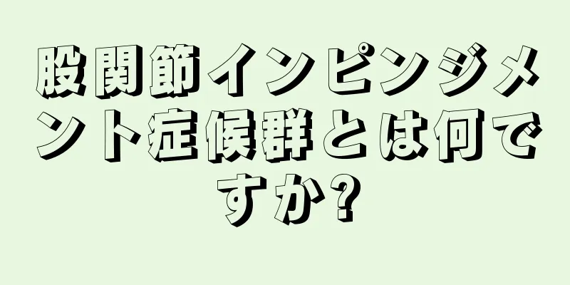 股関節インピンジメント症候群とは何ですか?