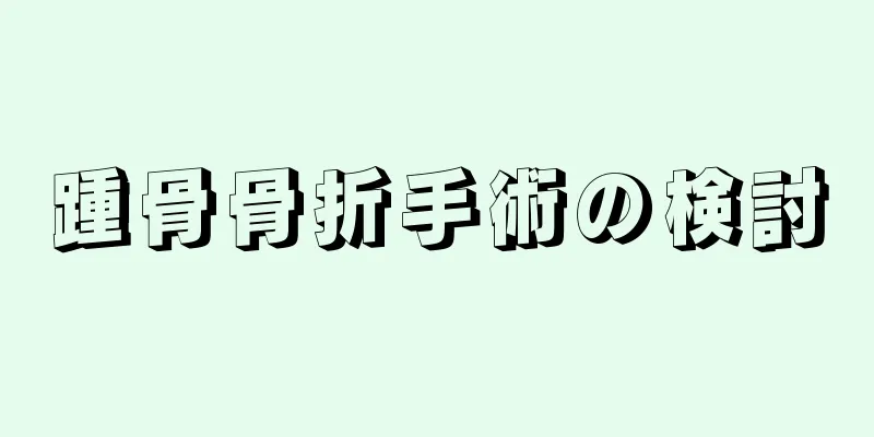 踵骨骨折手術の検討