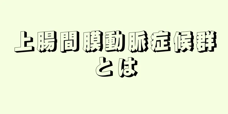 上腸間膜動脈症候群とは