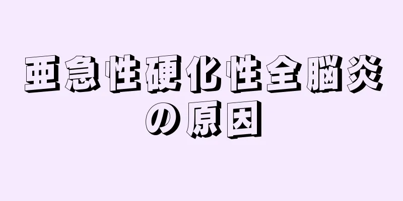 亜急性硬化性全脳炎の原因