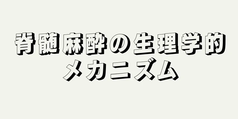 脊髄麻酔の生理学的メカニズム