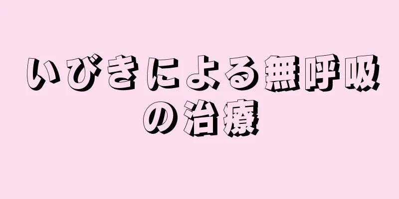 いびきによる無呼吸の治療