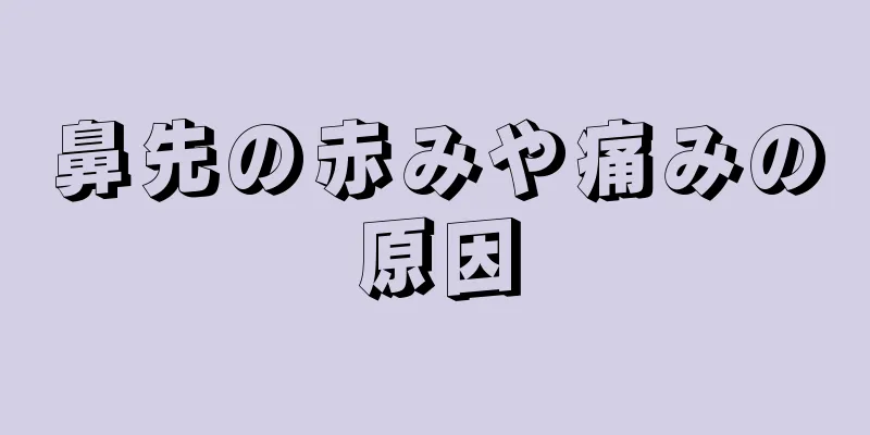 鼻先の赤みや痛みの原因