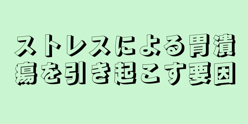 ストレスによる胃潰瘍を引き起こす要因