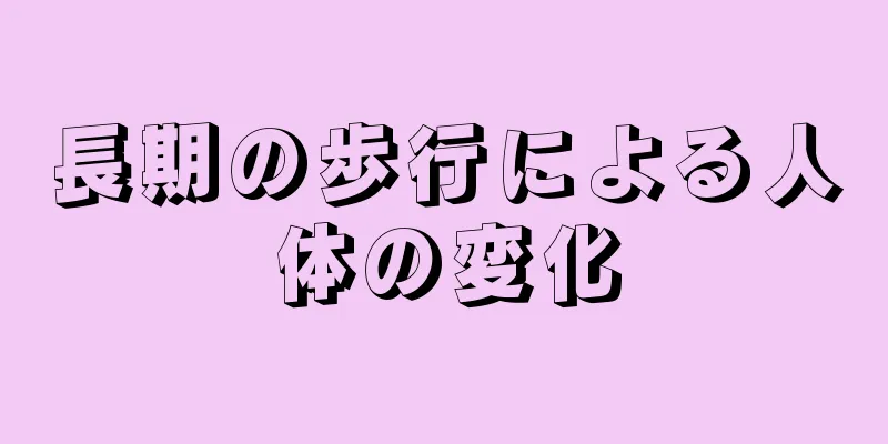 長期の歩行による人体の変化