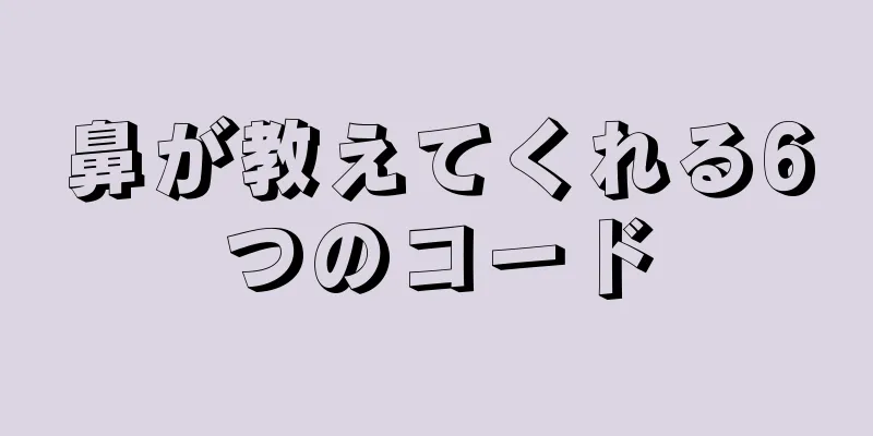 鼻が教えてくれる6つのコード