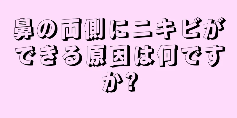 鼻の両側にニキビができる原因は何ですか?