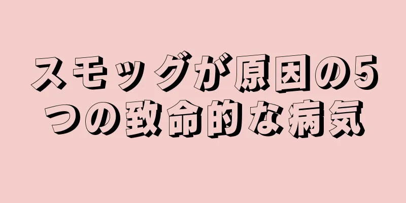 スモッグが原因の5つの致命的な病気