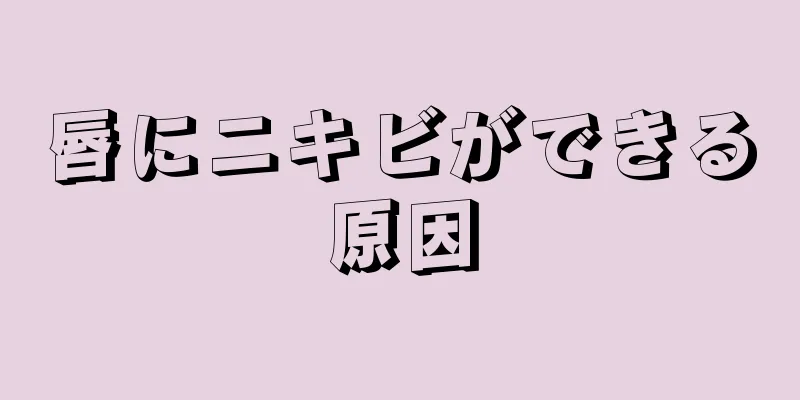 唇にニキビができる原因