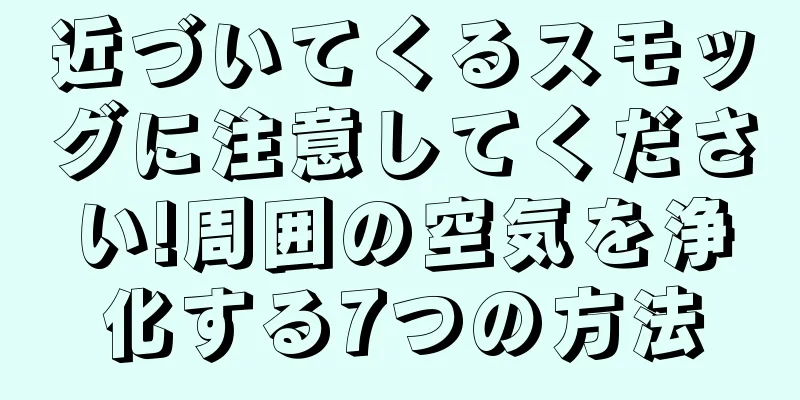 近づいてくるスモッグに注意してください!周囲の空気を浄化する7つの方法