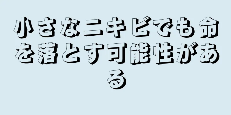 小さなニキビでも命を落とす可能性がある