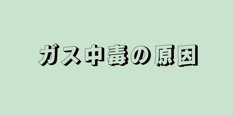 ガス中毒の原因