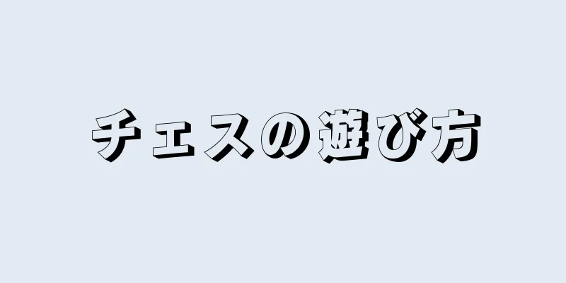 チェスの遊び方