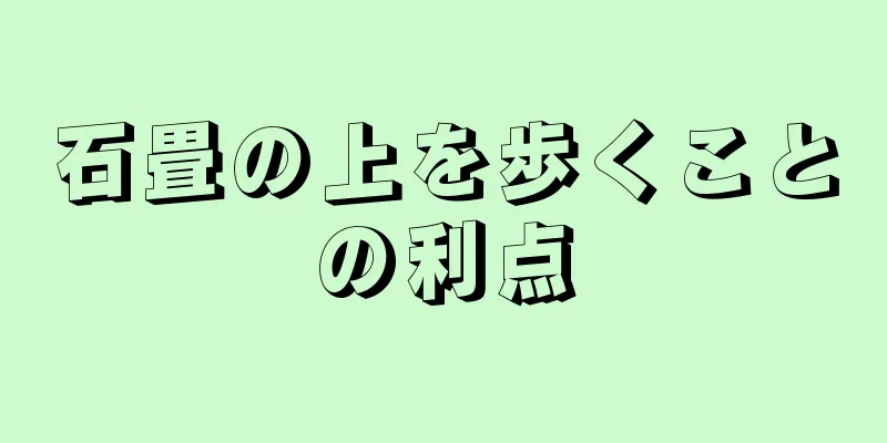 石畳の上を歩くことの利点