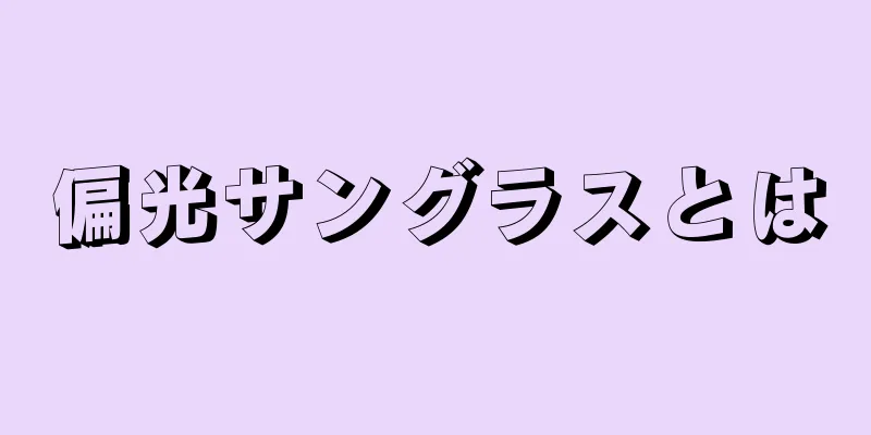 偏光サングラスとは