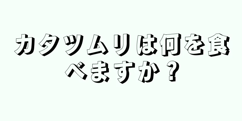 カタツムリは何を食べますか？