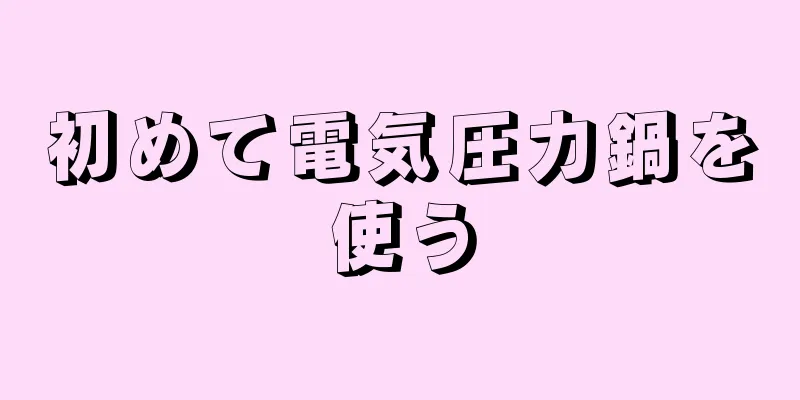 初めて電気圧力鍋を使う