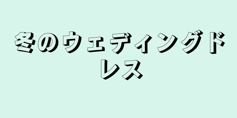 冬のウェディングドレス