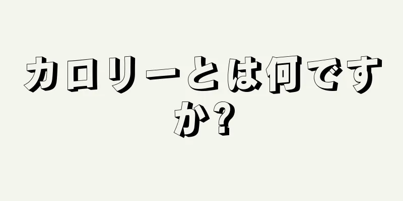 カロリーとは何ですか?