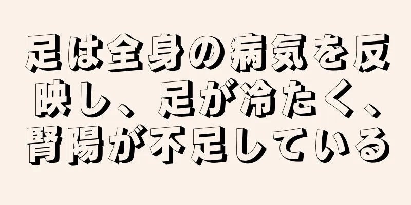 足は全身の病気を反映し、足が冷たく、腎陽が不足している