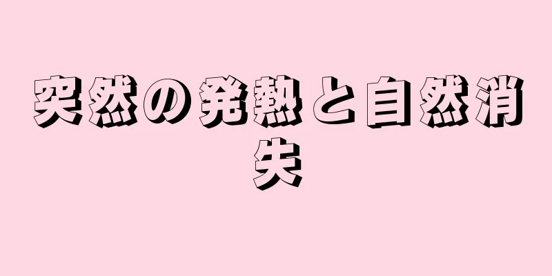 突然の発熱と自然消失