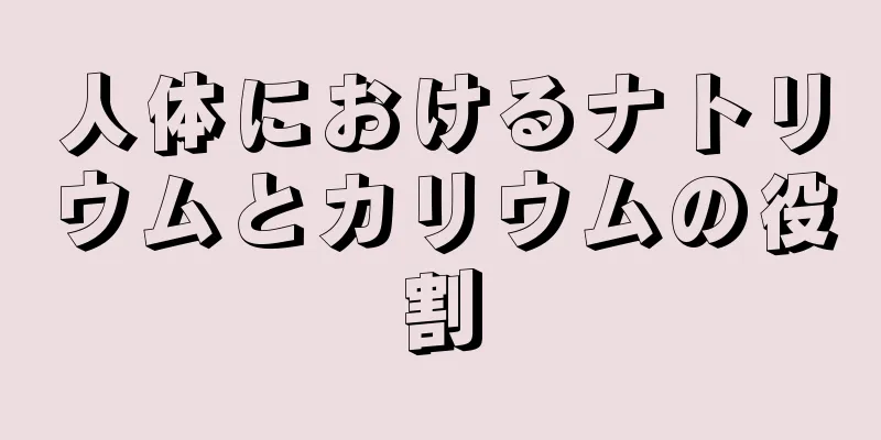 人体におけるナトリウムとカリウムの役割