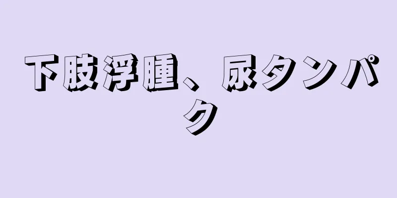 下肢浮腫、尿タンパク