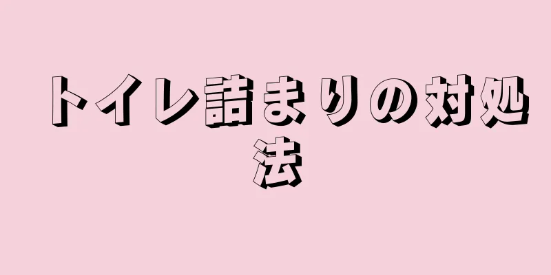 トイレ詰まりの対処法