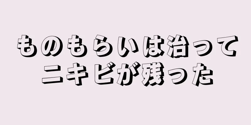 ものもらいは治ってニキビが残った