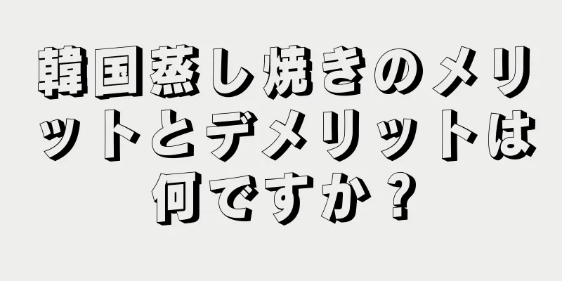 韓国蒸し焼きのメリットとデメリットは何ですか？