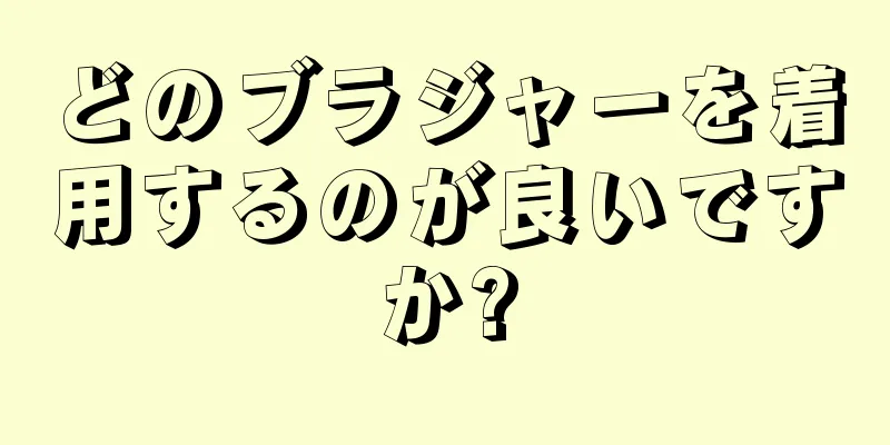 どのブラジャーを着用するのが良いですか?